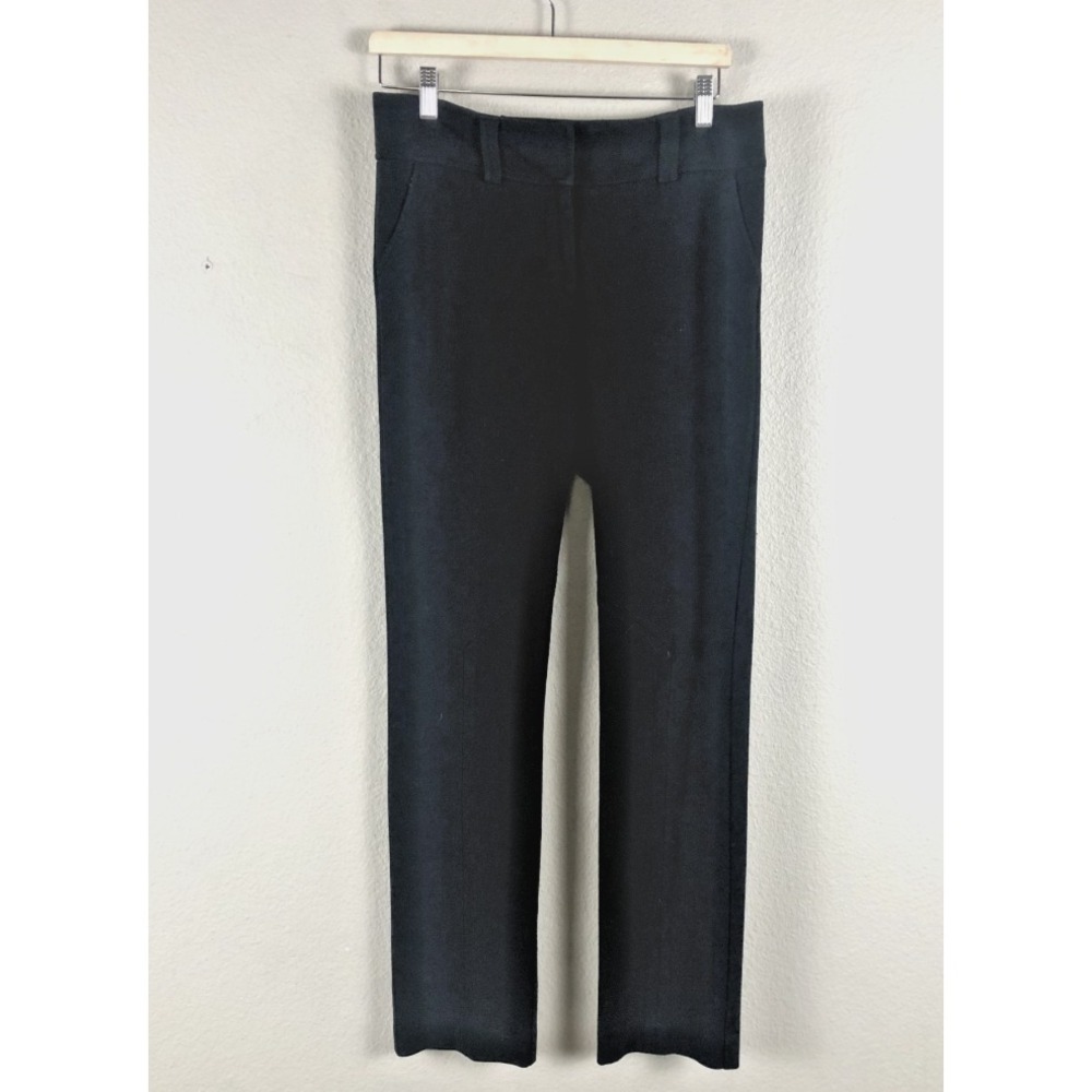 Diane von Furstenberg Pants Womens 8 Black Straight Leg Dress Career Office USA
